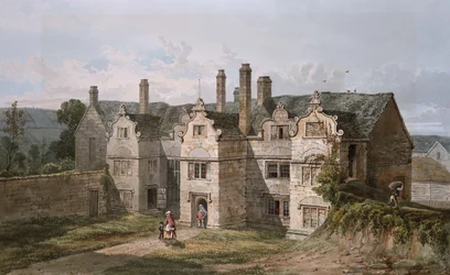 Uitzicht op Trerice, Cornwall, 1819